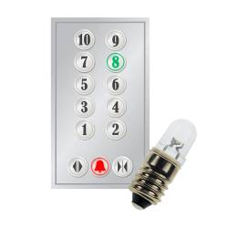 LED Bulbs for lifts and elevators button panel | Nauled Srl